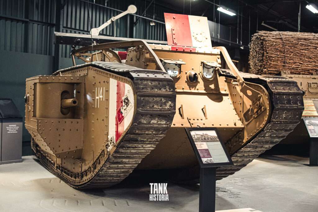 A Mark V heavy tank.