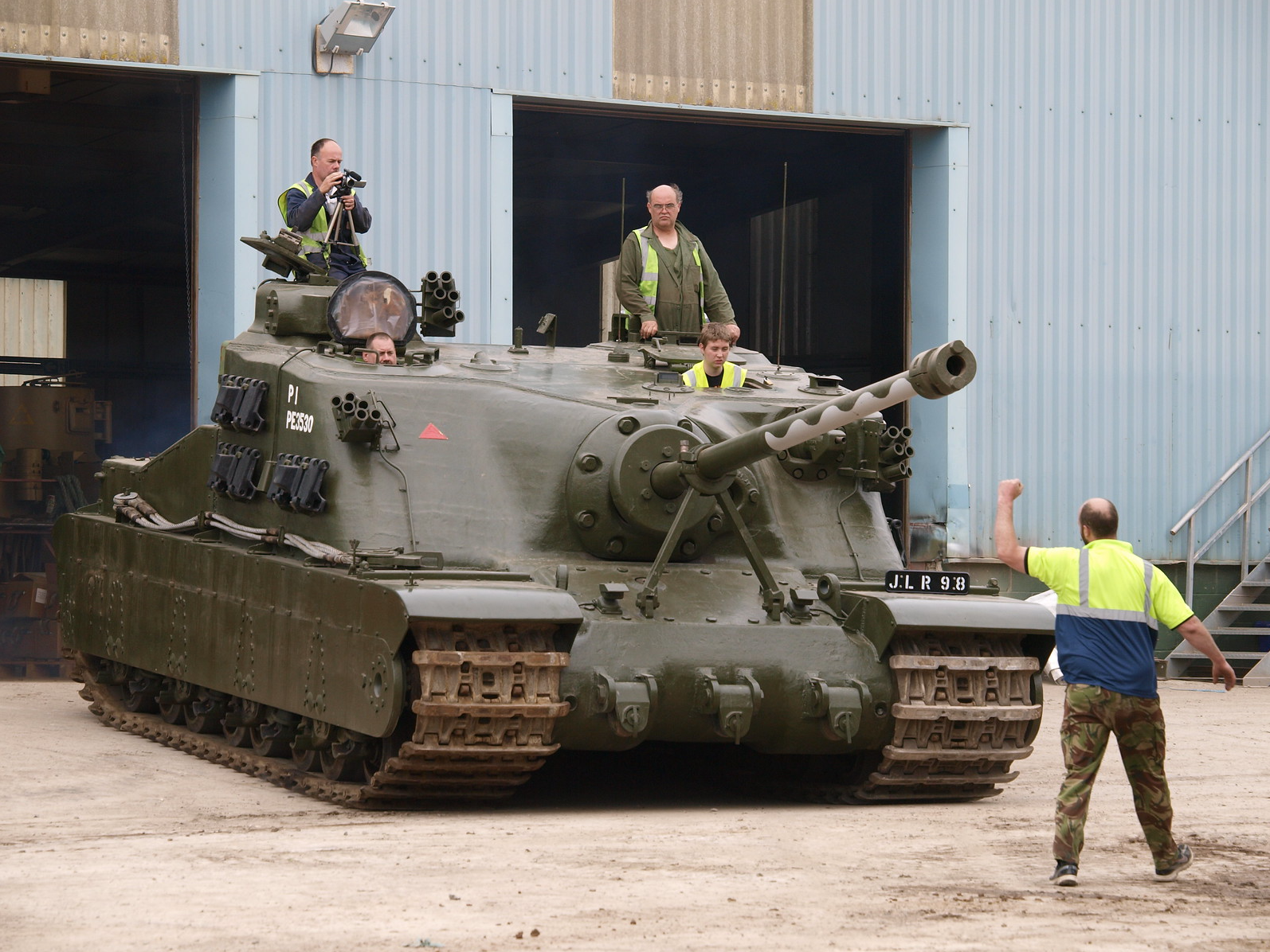 A39 Tortoise driving at Tankfest 2011.