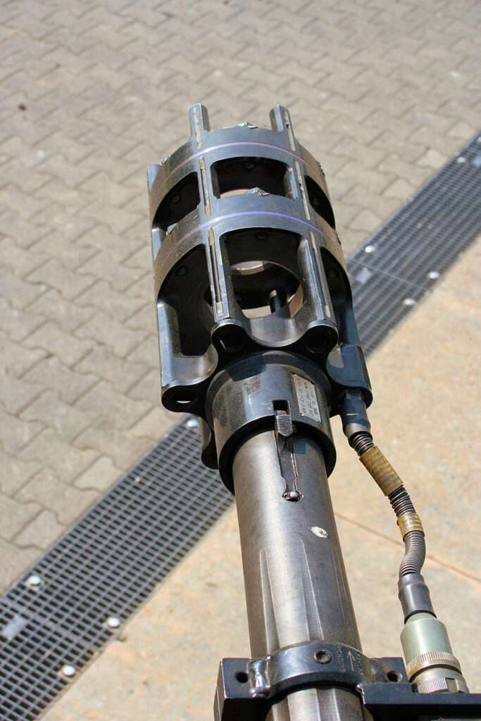 Gepard 35 mm muzzle brake.