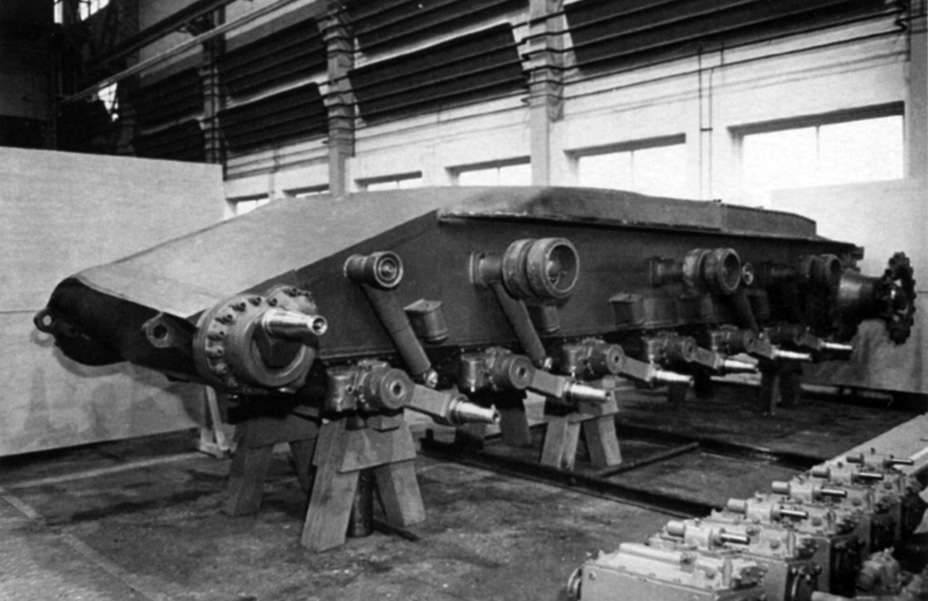 Partially assembled Kranvagn hull.