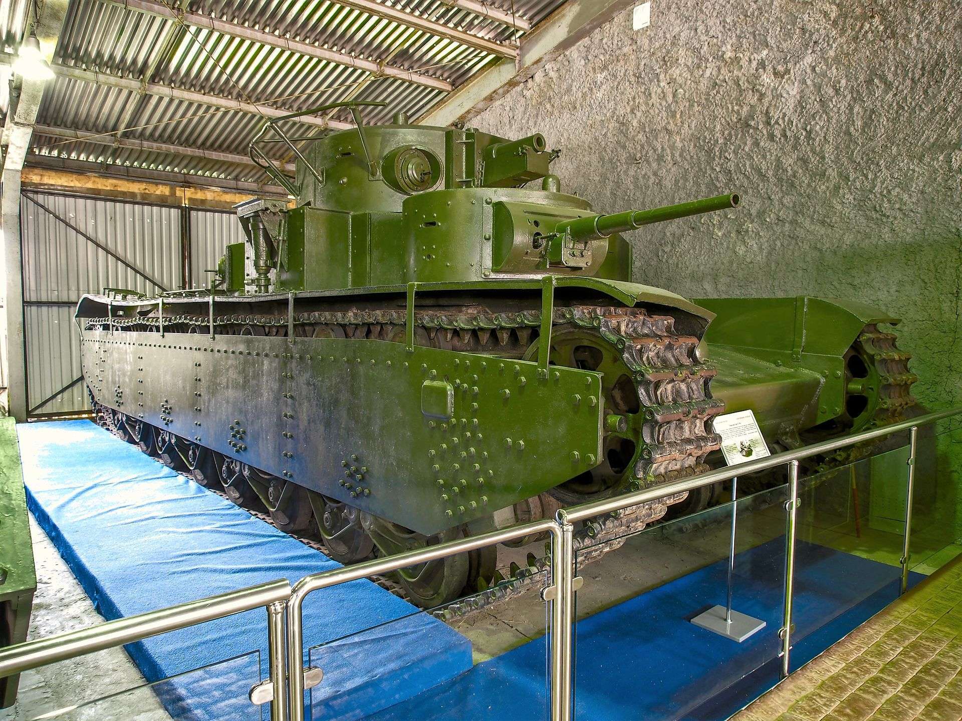 The Soviet T-35 heavy tank.