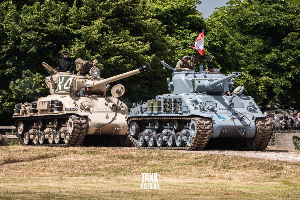 M-51 and M-50 Shermans.