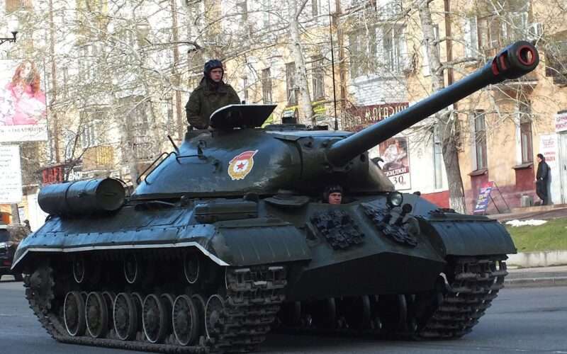 An IS-3 on parade.