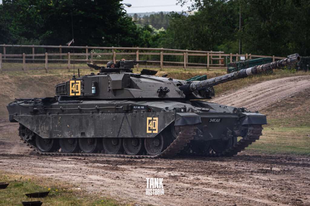A Challenger 1 MBT on the move.