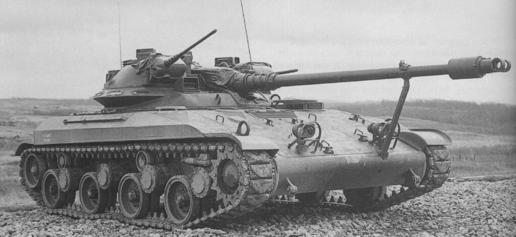 T92 light tank with upgrades after testing.