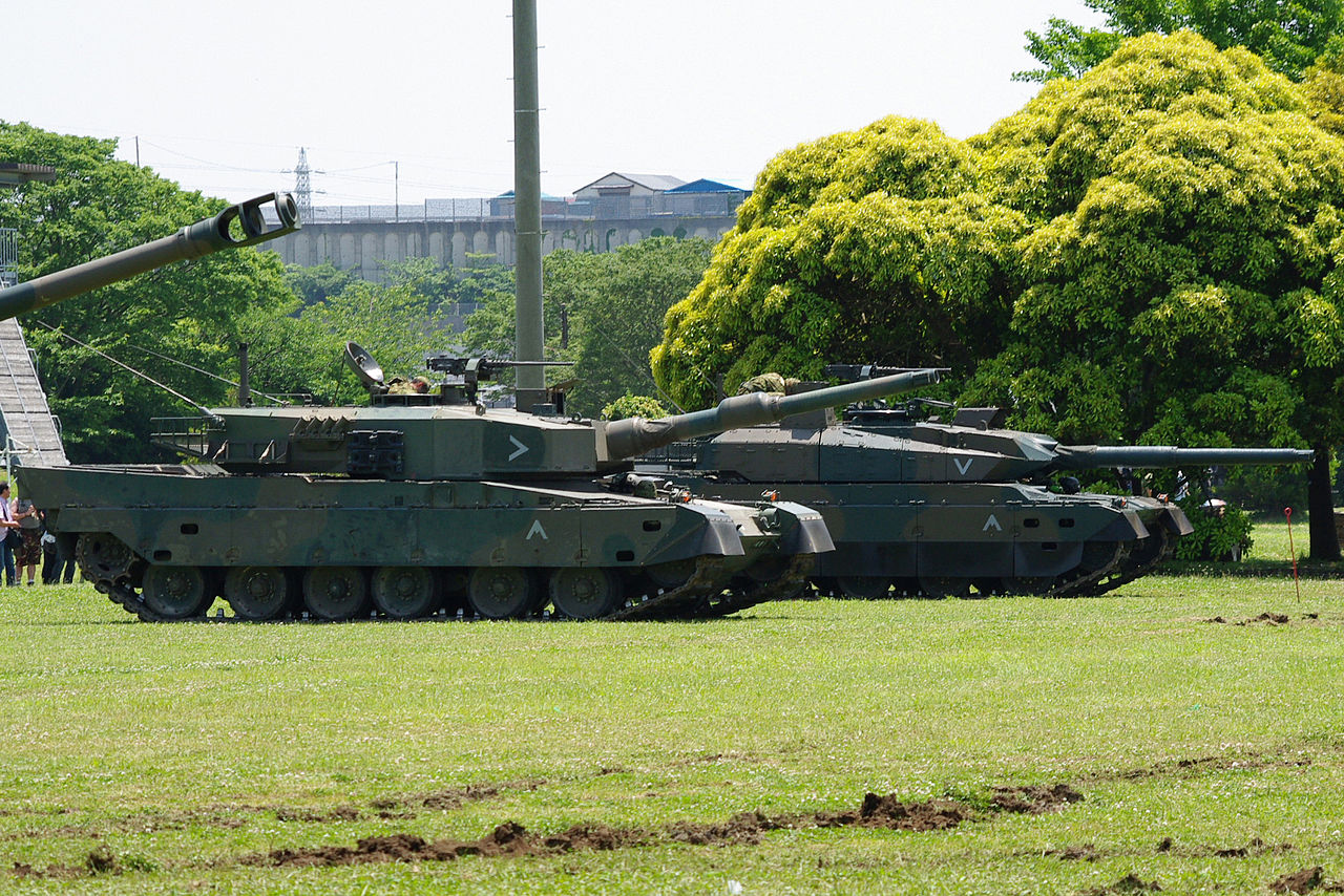 Type 90 and Type 10 MBTs.
