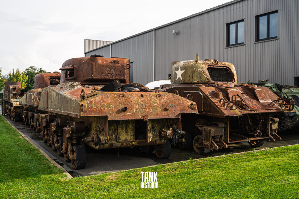 Shermans used in the restoration process.