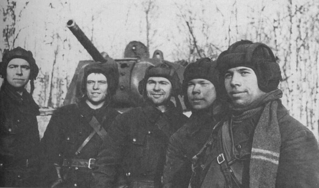 KV-1 crew with their tank.