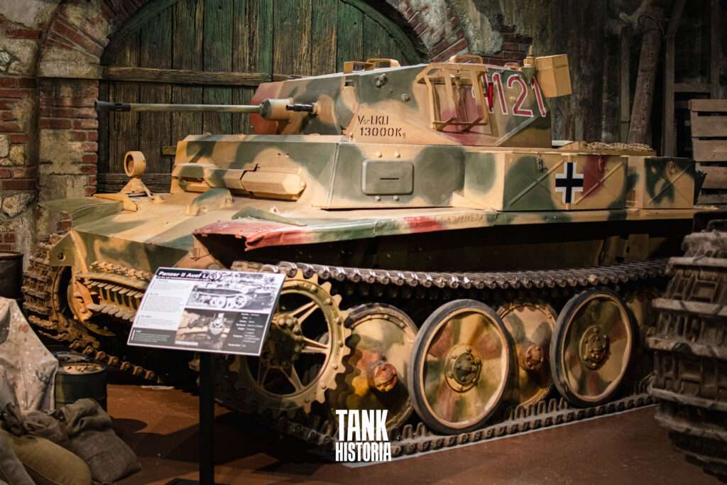 Luchs tank in museum.