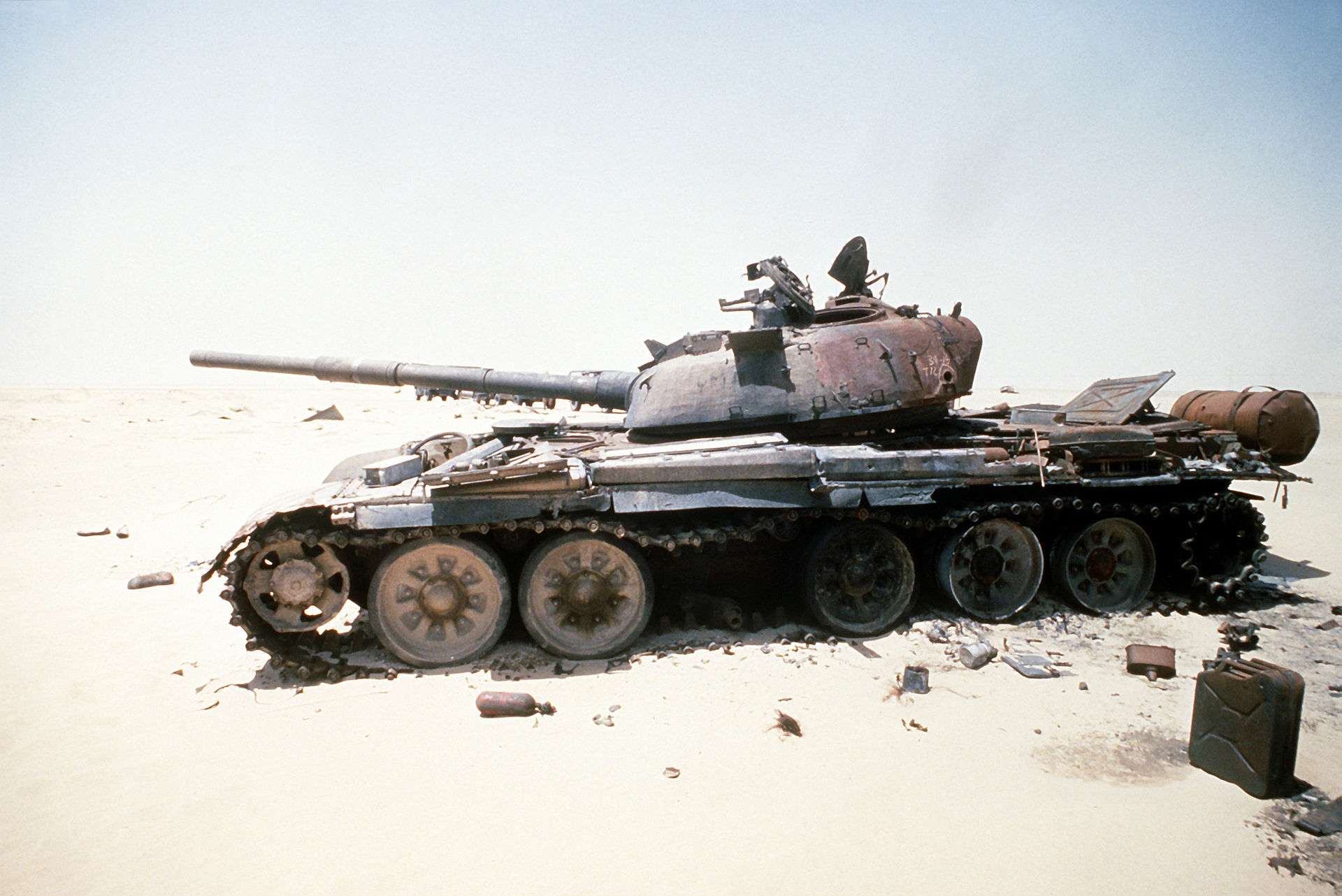 Iraqi T-72 destroyed during the Gulf War.