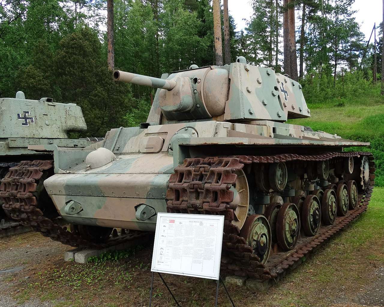 KV-1E in Finland.