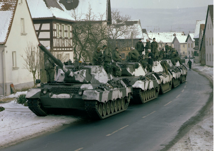 Canadian Leopard C1s in Western Bavaria, 1979.