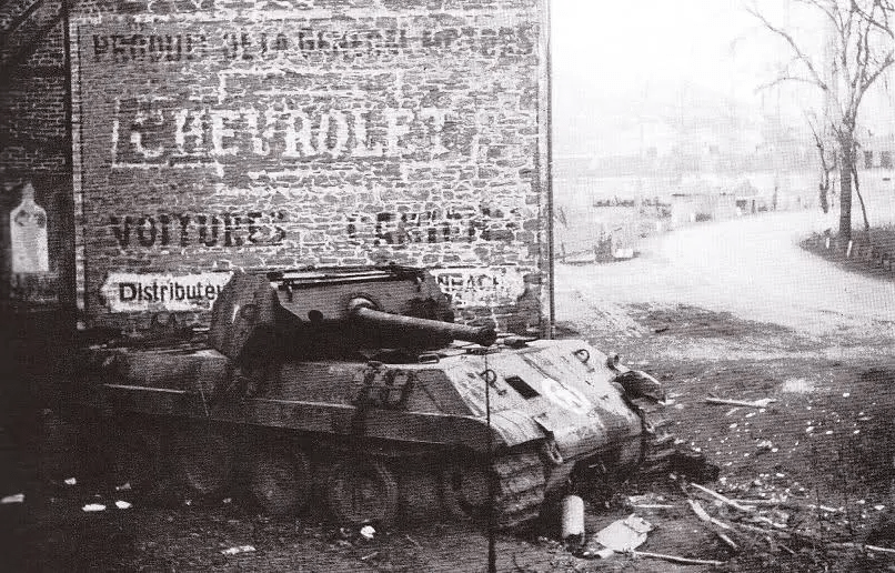 Panther M10 knocked out in Belgium.