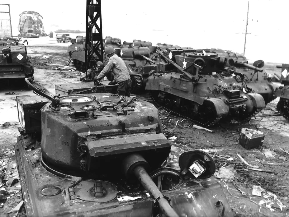 M4A3E2 in Cherbourg.