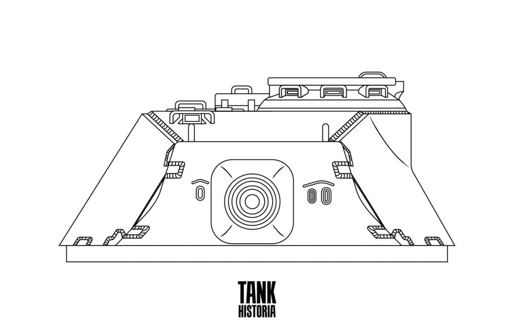 Tiger II Pre-Production Turret from the Front.