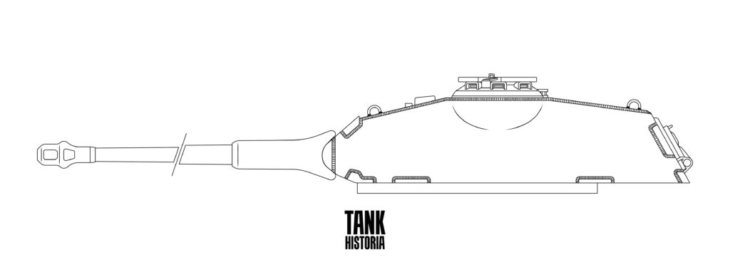 Tiger II Pre-Production Turret - Side.