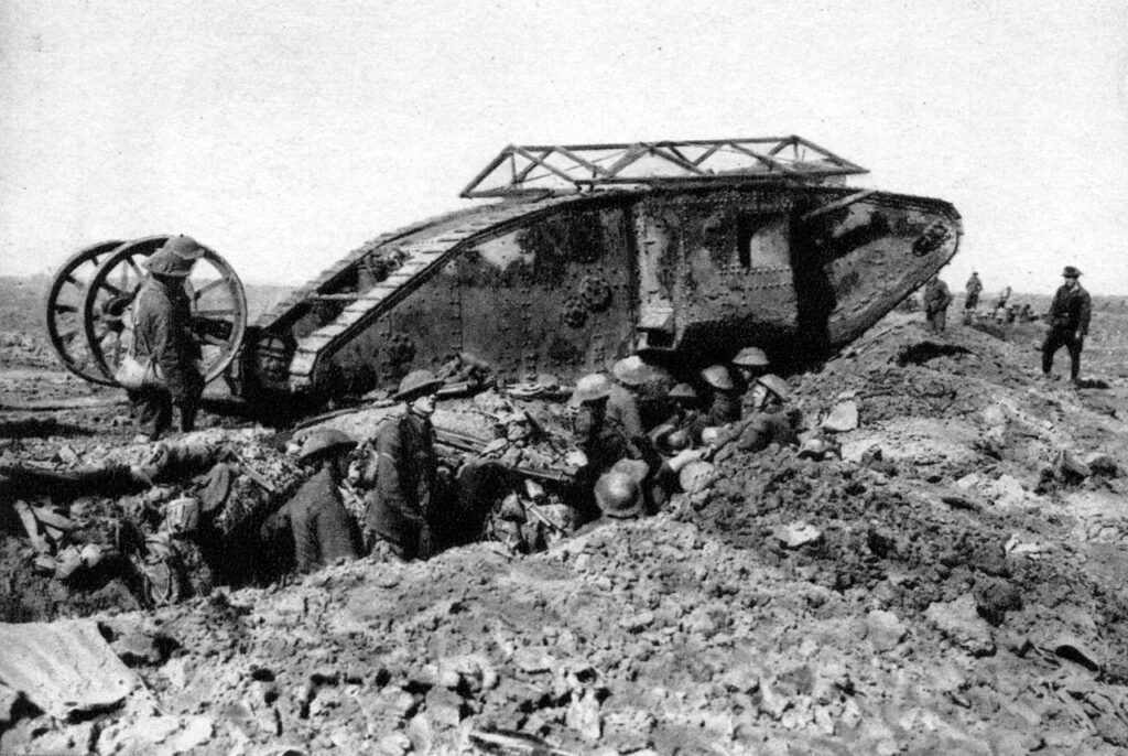 Mark I tank in World War I.