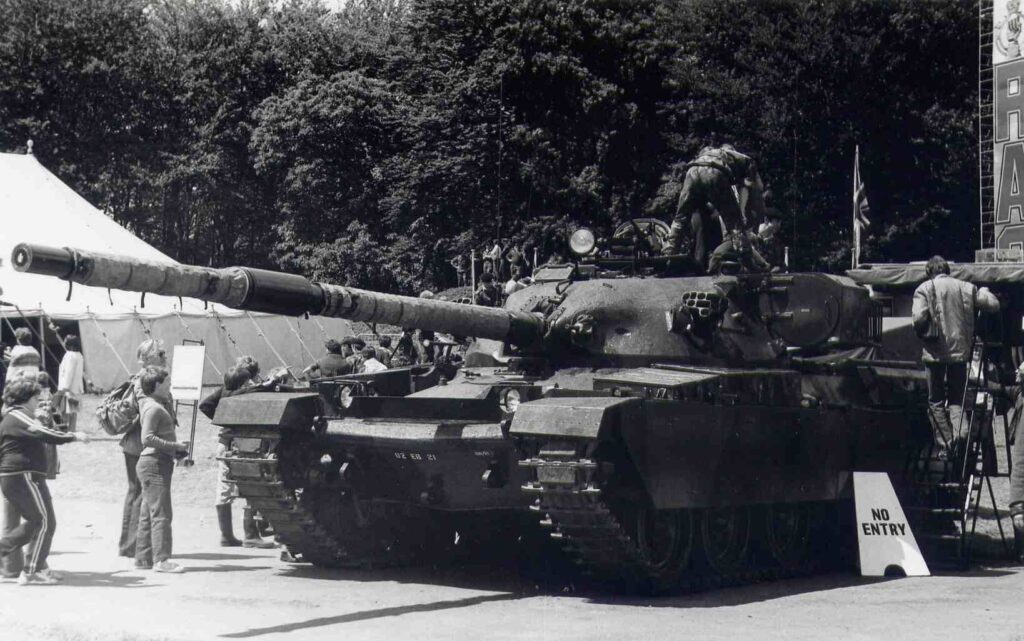 Chieftain tank public display.