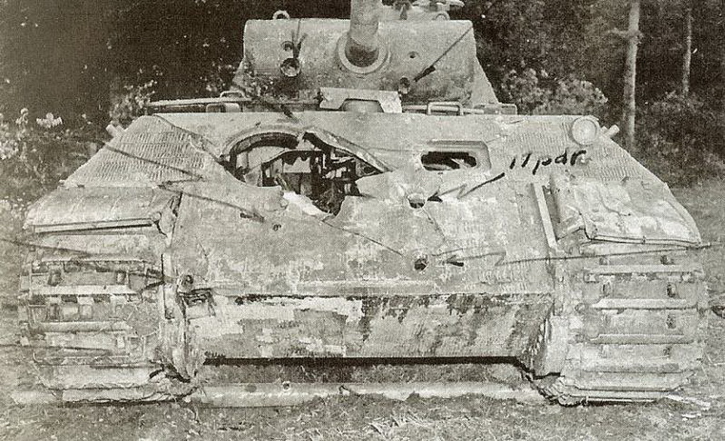 A Panther's cracked hull.