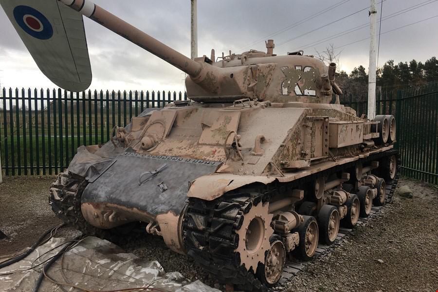M50 Sherman at the Eden Camp Museum.