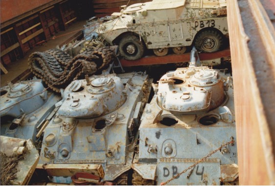 Three M50 Shermans.