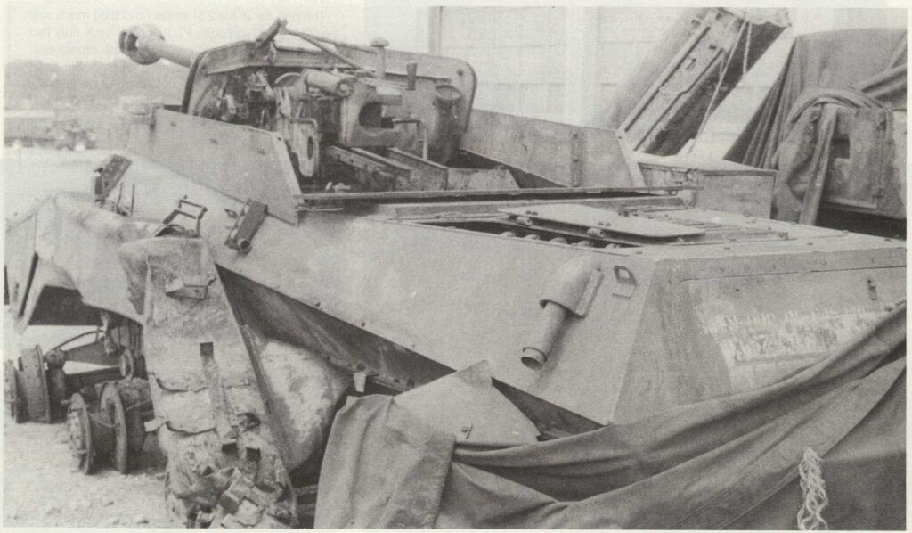 Sk.Kfz.234 destroyed.