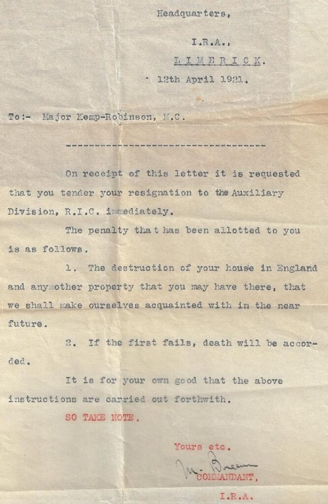 Harry Kemp Letter.