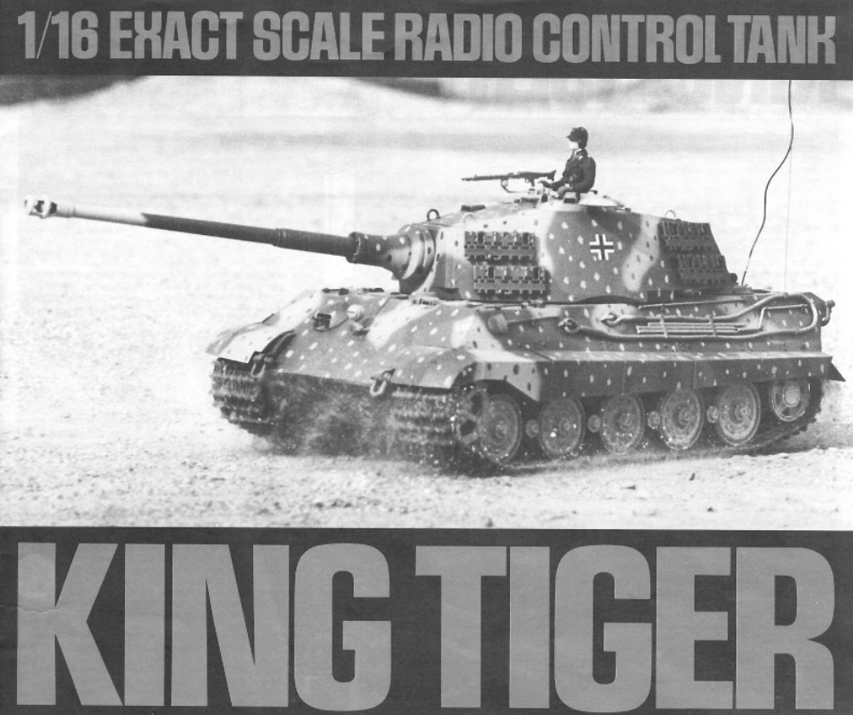 Tamiya Tiger II manual cover.